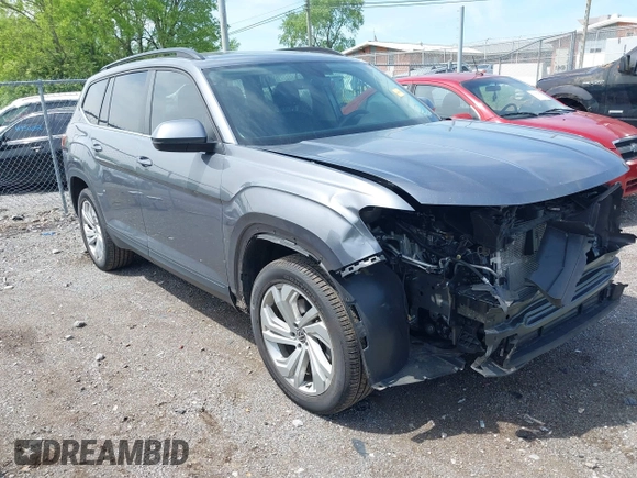 2022 Volkswagen Atlas SE z VIN 1V2JR2CA7NC523045, wystawiony jako IAAI lot #42072173 z przebiegiem 49 943 mil mil oraz . Historia ofert i sprzedaży dostępna na DreamBid. Obrazek 1.
