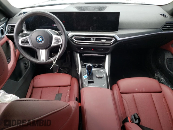 2023 BMW i4 eDrive40 with VIN WBY73AW00PFN90032, listed as a Copart auction lot 59993324 with 15,913 mi miles and Non Repairable. Bid and sale history available at carsss.com. Image 8.