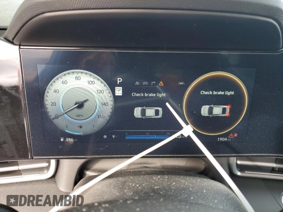 2024 Hyundai Elantra SEL with VIN KMHLS4DG3RU843407, listed as a Copart auction lot 44775405 with 1,904 mi miles and Salvage title. Bid and sale history available at DreamBid. Image 9.