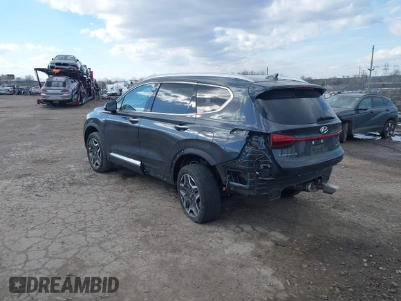 2021 Hyundai Santa Fe Limited with VIN 5NMS4DAL6MH334293, listed as a IAAI auction lot 41422771 with 38,979 mi miles. Bid and sale history available at carsss.com. Image 3.