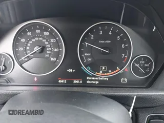 2015 BMW 3 Series 328i xDrive with VIN WBA3B3C57FF547110, listed as a IAAI auction lot 41870141 with 49,412 mi miles and . Bid and sale history available at carsss.com. Image 7.