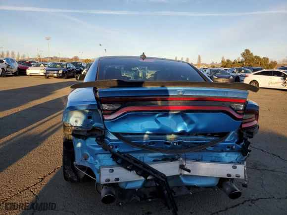2019 Dodge Charger Scat Pack with VIN 2C3CDXGJ3KH518972, listed as a Copart auction lot 86903054 with 53,018 mi miles and Salvage Title. Bid and sale history available at carsss.com. Image 6.