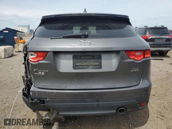 2018 Jaguar F-Pace 30t Premium with VIN SADCJ2GX2JA235993, listed as a Copart auction lot 55149465 with 107,291 mi miles and Salvage title. Bid and sale history available at DreamBid. Image 6.