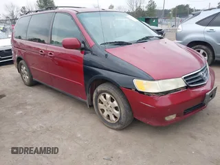 2004 Honda Odyssey EX-L with VIN 5FNRL18924B032981, listed as a IAAI auction lot 41656995 with 251,084 mi miles and . Bid and sale history available at DreamBid. Image 1.