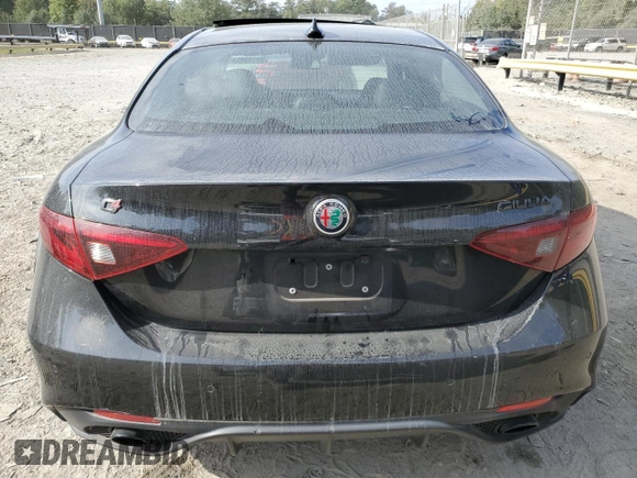 2019 Alfa Romeo Giulia Ti Sport with VIN ZARFANBN8K7605056, listed as a Copart auction lot 71777854 with 71,879 mi miles and Salvage Title. Bid and sale history available at carsss.com. Image 6.