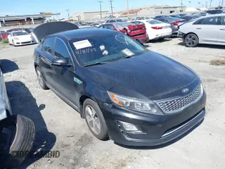 2016 Kia Optima Hybrid with VIN KNAGM4ADXG5096533, listed as a IAAI auction lot 41986694 with 1 mi miles. Bid and sale history available at carsss.com. Image 1.
