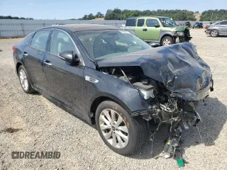 2018 Kia Optima EX with VIN 5XXGU4L39JG244603, listed as a Copart auction lot 60229675 with 123,677 mi miles and Salvage title. Bid and sale history available at DreamBid. Image 4.