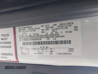 2019 Ford Transit with VIN 1FTBW2CM3KKB73018, listed as a IAAI auction lot 42240275 with 111,649 mi miles and . Bid and sale history available at DreamBid. Image 9.