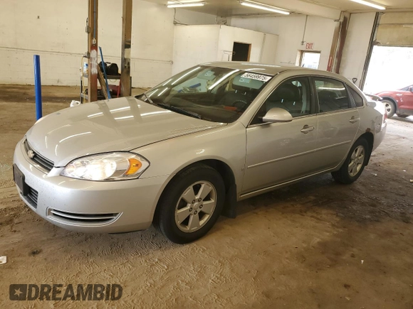 2008 Chevrolet Impala LT with VIN 2G1WT58K081362617, listed as a Copart auction lot 56459975 with 133,442 mi miles and Salvage Title. Bid and sale history available at DreamBid. Image 1.