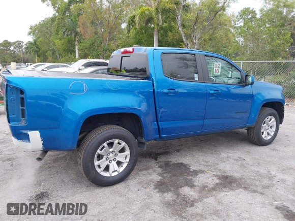 2021 Chevrolet Colorado 2WD LT with VIN 1GCGSCEA0M1147592, listed as a IAAI auction lot 41642125 with 70,179 mi miles. Bid and sale history available at carsss.com. Image 18.