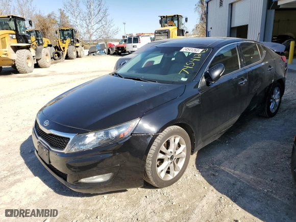 2011 Kia Optima EX with VIN KNAGN4A75B5179058, listed as a Copart auction lot 74541263 with 122,552 mi miles and Salvage Title. Bid and sale history available at carsss.com. Image 1.