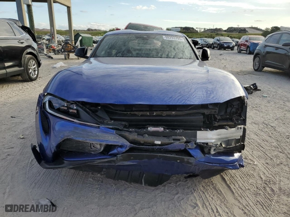 2024 Toyota GR Supra 3.0 with VIN WZ1DB0G04RW066662, listed as a Copart auction lot 88293785 with 0 mi miles and Salvage Title. Bid and sale history available at carsss.com. Image 5.