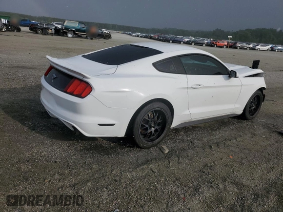 2015 Ford Mustang V6 with VIN 1FA6P8AM2F5358062, listed as a Copart auction lot 60034595 with 128,750 mi miles and Salvage title. Bid and sale history available at DreamBid. Image 3.