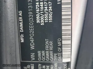 2018 Mercedes-Benz Metris Passenger Van with VIN WD4PG2EE0J3391313, listed as a Copart auction lot 84484844 with 113,963 mi miles and Salvage Title. Bid and sale history available at carsss.com. Image 14.