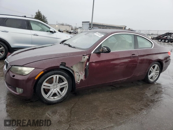 2009 BMW 3 Series 328i xDrive with VIN WBAWV53589P080858, listed as a Copart auction lot 43810235 with 153,425 mi miles and Salvage Title. Bid and sale history available at carsss.com. Image 1.