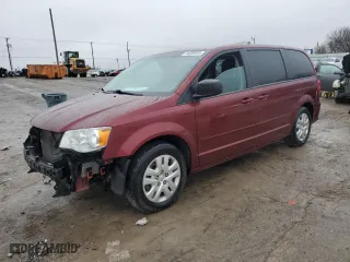 2017 Dodge Grand Caravan SE with VIN 2C4RDGBG6HR602188, listed as a Copart auction lot 44036945 with 163,486 mi miles and Salvage Title. Bid and sale history available at carsss.com. Image 1.