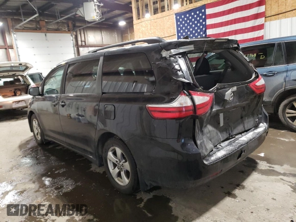 2019 Toyota Sienna LE Auto Access Seat with VIN 5TDKZ3DC7KS003451, listed as a Copart auction lot 87056704 with 76,587 mi miles and Salvage Title. Bid and sale history available at DreamBid. Image 2.