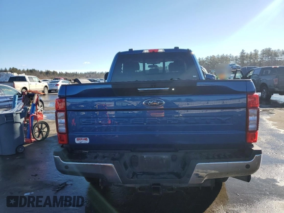 2022 Ford F-250 XL with VIN 1FT7X2B69NEE30014, listed as a Copart auction lot 45876555 with 16,815 mi miles and Salvage Title. Bid and sale history available at DreamBid. Image 6.