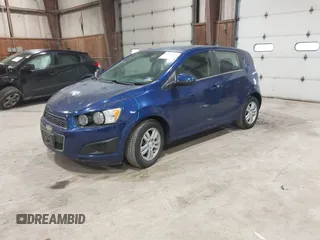 2013 Chevrolet Sonic LT with VIN 1G1JC6SB5D4202627, listed as a IAAI auction lot 41653165 with 109,807 mi miles. Bid and sale history available at carsss.com. Image 2.
