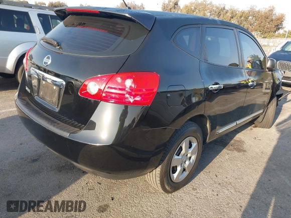 2013 Nissan Rogue S with VIN JN8AS5MT3DW506414, listed as a IAAI auction lot 42136028 with 38,851 mi miles. Bid and sale history available at carsss.com. Image 4.