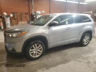 2015 Toyota Highlander LE z VIN 5TDBKRFHXFS217825, wystawiony jako Copart lot #57860765 z przebiegiem 221 930 mil mil oraz Szkoda całkowita • Salvage title. Historia ofert i sprzedaży dostępna na DreamBid. Obrazek 1.