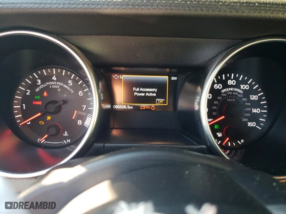 2020 Ford Mustang GT with VIN 1FA6P8CF6L5126557, listed as a Copart auction lot 44264705 with 95,526 mi miles and Salvage Title. Bid and sale history available at carsss.com. Image 9.