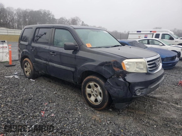 2014 Honda Pilot LX with VIN 5FNYF4H22EB025456, listed as a Copart auction lot 45200015 with 257,478 mi miles and Clean Title. Bid and sale history available at carsss.com. Image 4.