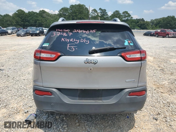 2017 Jeep Cherokee Latitude with VIN 1C4PJLCB9HW527036, listed as a Copart auction lot 58769755 with 36,826 mi miles and Salvage title. Bid and sale history available at DreamBid. Image 6.