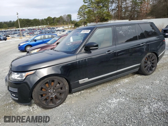2015 Land Rover Range Rover Autobiography with VIN SALGV3TF5FA222269, listed as a Copart auction lot 44347535 with 63,256 mi miles and Clean title. Bid and sale history available at DreamBid. Image 1.