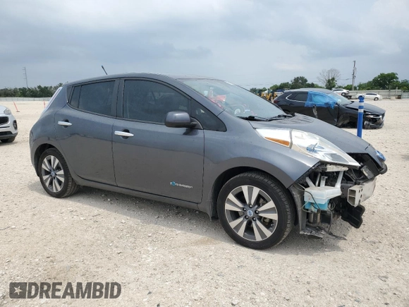 2013 Nissan LEAF S with VIN 1N4AZ0CP1DC421738, listed as a Copart auction lot 55237555 with 60,851 mi miles and Salvage title. Bid and sale history available at DreamBid. Image 4.