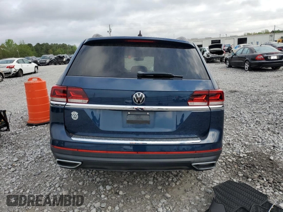 2021 Volkswagen Atlas S with VIN 1V2AP2CA7MC530601, listed as a Copart auction lot 51299205 with 81,823 mi miles and Salvage title. Bid and sale history available at DreamBid. Image 6.