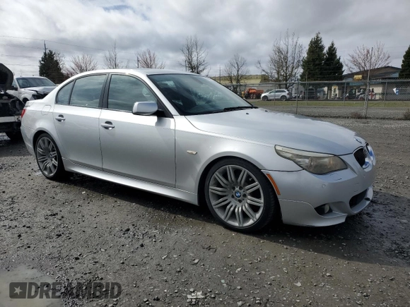 2008 BMW 5 Series 550i with VIN WBANW53598CT48301, listed as a Copart auction lot 48966175 with 221,277 mi miles and Clean Title. Bid and sale history available at carsss.com. Image 4.
