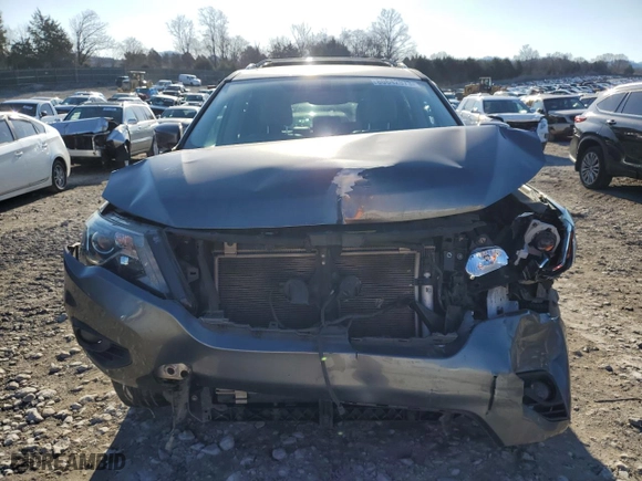 2017 Nissan Pathfinder S with VIN 5N1DR2MM0HC653501, listed as a Copart auction lot 80642973 with 93,074 mi miles and Salvage Title. Bid and sale history available at carsss.com. Image 5.