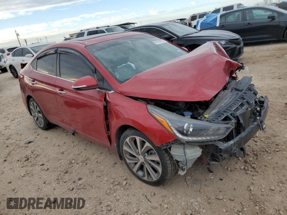 2019 Hyundai Accent Limited with VIN 3KPC34A38KE059604, listed as a Copart auction lot 88105975 with 0 mi miles and Clean Title. Bid and sale history available at carsss.com. Image 4.