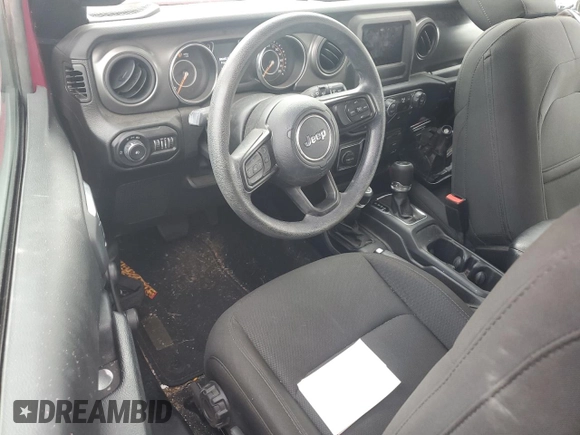 2022 Jeep Wrangler Sport with VIN 1C4HJXAG7NW147909, listed as a Copart auction lot 73051454 with 21,707 mi miles and Salvage Title. Bid and sale history available at DreamBid. Image 8.