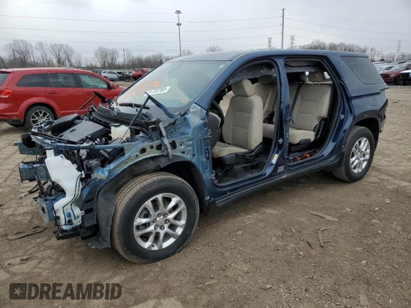 2022 Chevrolet Traverse LS with VIN 1GNERFKW4NJ118884, listed as a Copart auction lot 51733765 with Not provided miles and Non repairable. Bid and sale history available at DreamBid. Image 1.