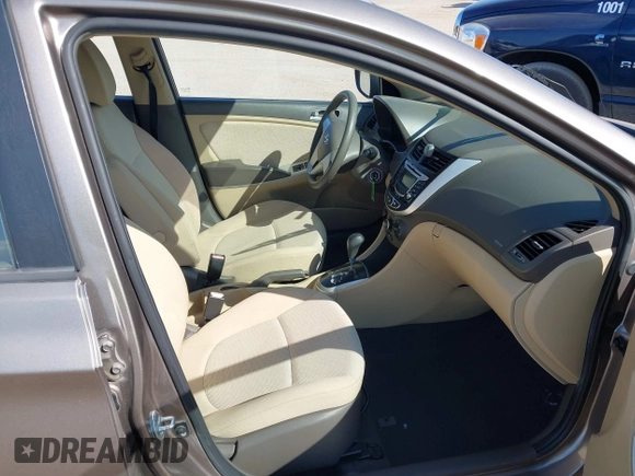 2012 Hyundai Accent GLS with VIN KMHCT4AE4CU097413, listed as a IAAI auction lot 42024571 with 120,672 mi miles. Bid and sale history available at carsss.com. Image 5.