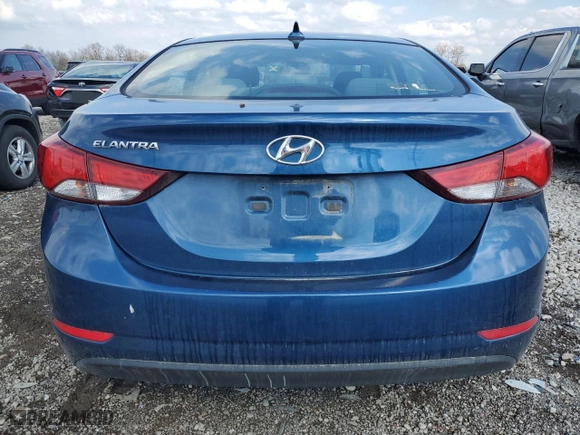 2015 Hyundai Elantra Limited with VIN KMHDH4AE9FU302282, listed as a Copart auction lot 51079895 with 121,636 mi miles and Clean Title. Bid and sale history available at carsss.com. Image 6.