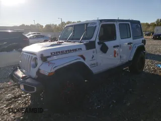 2022 Jeep Wrangler Unlimited Sahara Altitude with VIN 1C4HJXEG1NW244677, listed as a Copart auction lot 73704044 with 30,890 mi miles and Non Repairable. Bid and sale history available at DreamBid. Image 1.