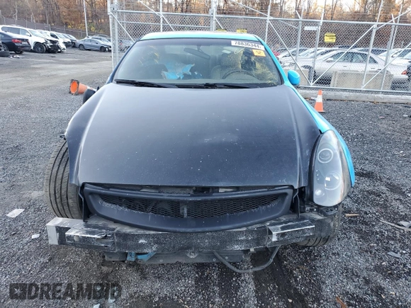 2005 Infiniti G35 Coupe with VIN JNKCV54E75M407264, listed as a Copart auction lot 78836344 with 0 mi miles and Salvage Title. Bid and sale history available at carsss.com. Image 5.