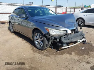 2015 Infiniti Q50 z VIN JN1BV7AP6FM335914, wystawiony jako IAAI lot #42065648 z przebiegiem 192 986 mil mil oraz . Historia ofert i sprzedaży dostępna na DreamBid. Obrazek 1.