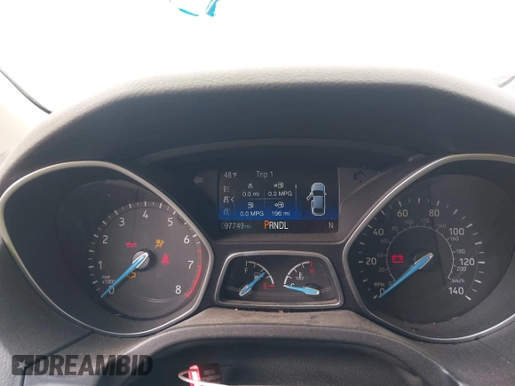 2016 Ford Focus SE with VIN 1FADP3F21GL325603, listed as a IAAI auction lot 41562523 with 97,749 mi miles. Bid and sale history available at carsss.com. Image 7.