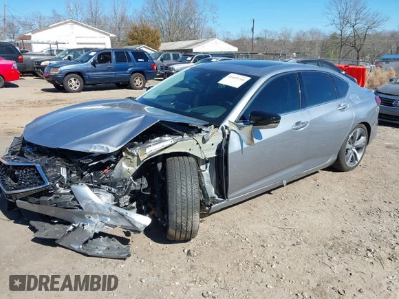 2021 Acura TLX w/Advance Package with VIN 19UUB5F68MA007218, listed as a IAAI auction lot 41693746 with 14,965 mi miles. Bid and sale history available at carsss.com. Image 17.