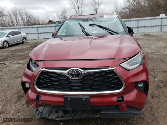 2023 Toyota Highlander L with VIN 5TDKDRBH3PS006015, listed as a Copart auction lot 50330075 with 224,649 mi miles and Salvage Title. Bid and sale history available at carsss.com. Image 5.