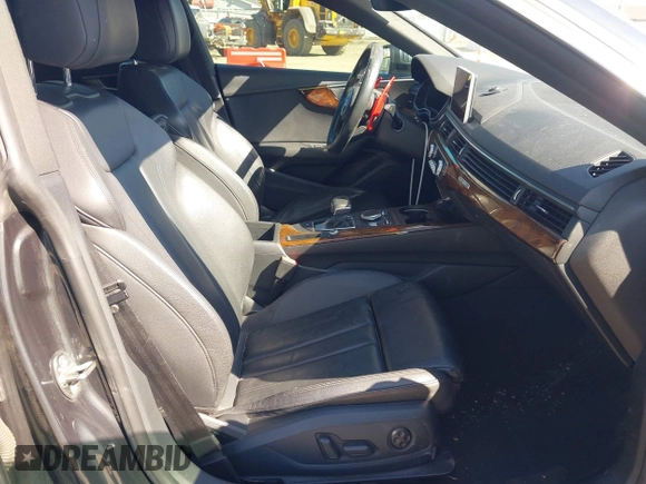 2018 Audi A5 Sportback Premium Plus with VIN WAUENCF53JA132769, listed as a IAAI auction lot 42037673 with 128,040 mi miles. Bid and sale history available at carsss.com. Image 5.