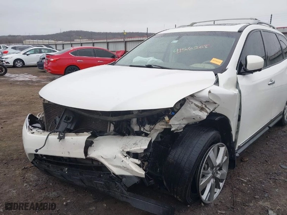 2013 Nissan Pathfinder Platinum with VIN 5N1AR2MN4DC638909, listed as a IAAI auction lot 41537384 with 1 mi miles. Bid and sale history available at carsss.com. Image 6.