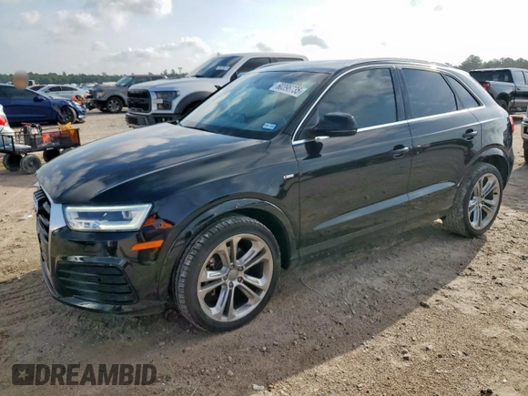 2018 Audi Q3 Premium Plus with VIN WA1HCCFS9JR009064, listed as a Copart auction lot 60396735 with 72,260 mi miles and Salvage title. Bid and sale history available at DreamBid. Image 1.