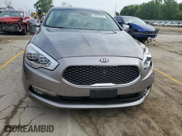 2015 Kia K900 Luxury with VIN KNALW4D48F6019883, listed as a Copart auction lot 58832735 with 59,086 mi miles and Salvage title. Bid and sale history available at DreamBid. Image 5.