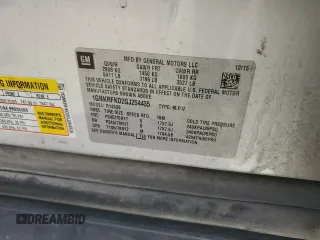 2016 Chevrolet Traverse LS z VIN 1GNKRFKD2GJ254435, wystawiony jako Copart lot #49959665 z przebiegiem 113 238 mil mil oraz Szkoda całkowita • Salvage title. Historia ofert i sprzedaży dostępna na DreamBid. Obrazek 12.