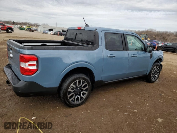2024 Ford Maverick LARIAT with VIN 3FTTW8M31RRA19233, listed as a Copart auction lot 50063345 with 24,211 mi miles and Salvage Title. Bid and sale history available at carsss.com. Image 3.